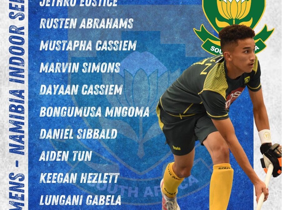 SA Indoor Hockey Men named for Windhoek Test Series