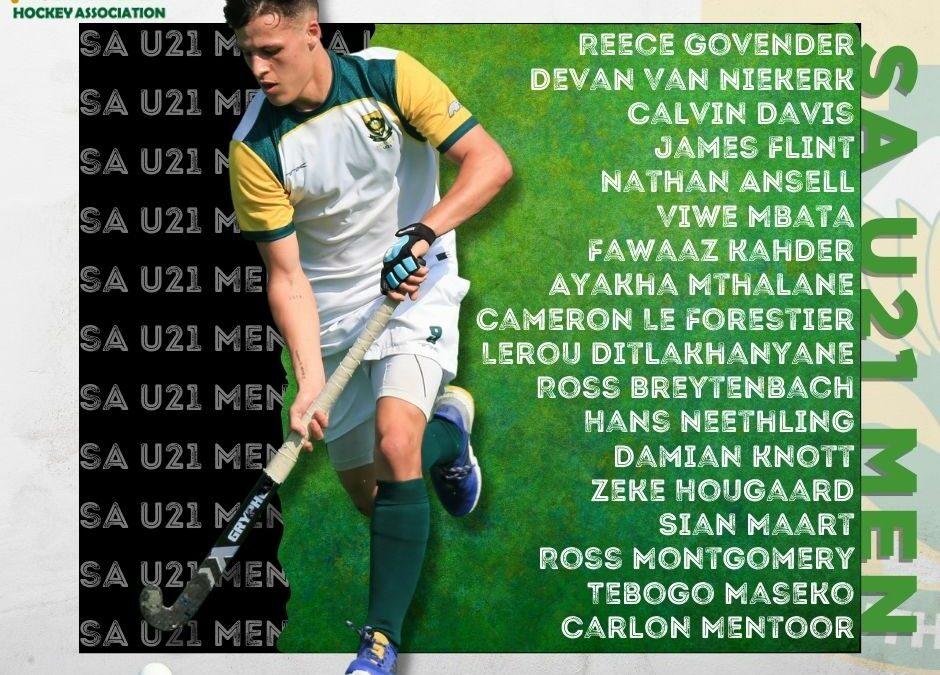 South African Men’s U21 team named for the African Qualifier