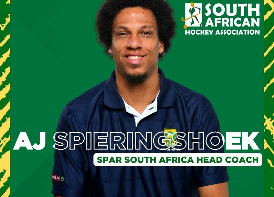 South African Hockey Announces AJ Spieringshoek as New Head Coach of SPAR South Africa Indoor Hockey Women’s Team