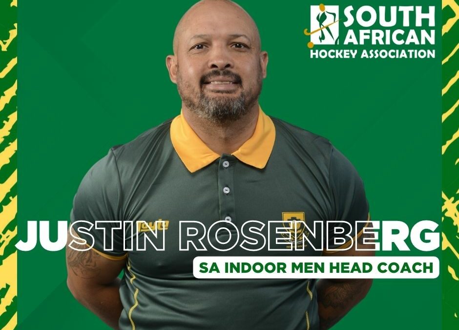 South African Hockey Extends Justin Rosenberg’s Contract as Head Coach of the Indoor Men’s Team