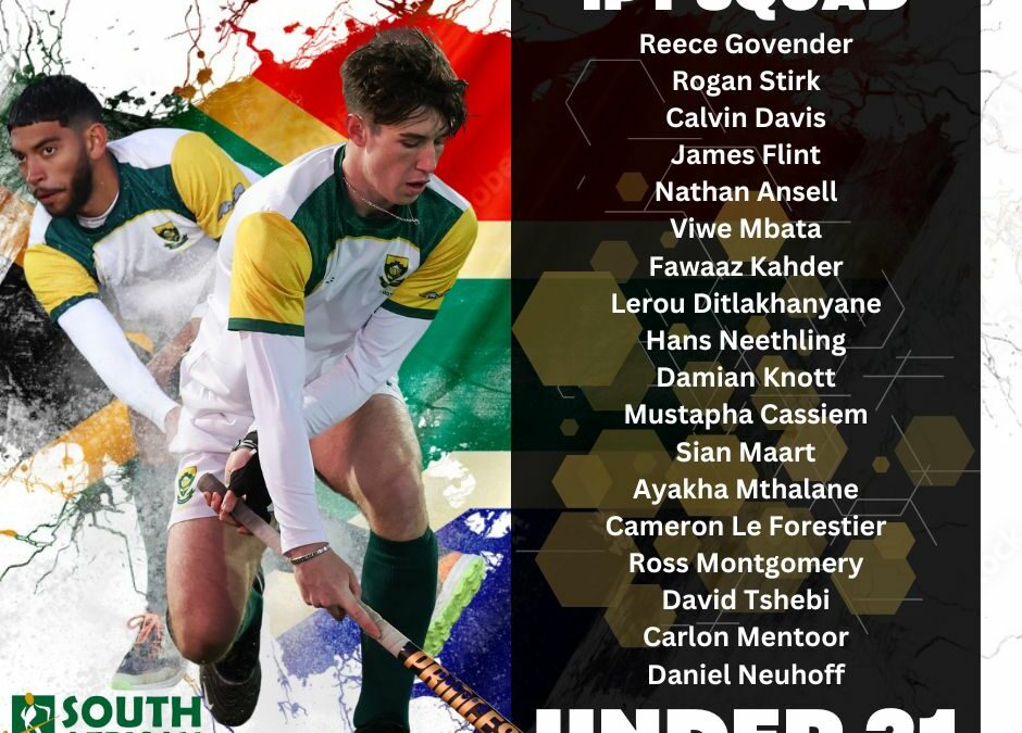 SA Men’s Under 21 Squad Named for IPT