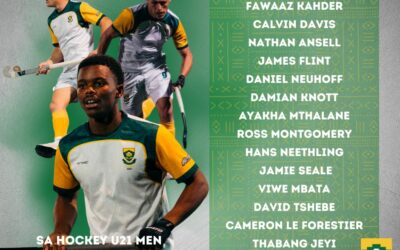 SA Hockey U21 Men Named for 2023 Sultan of Johor Cup