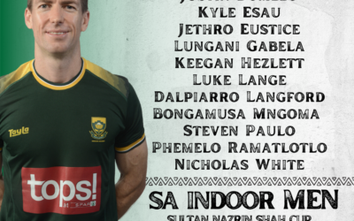 SA Indoor Hockey Men named for Sultan Nazrin Shah Cup