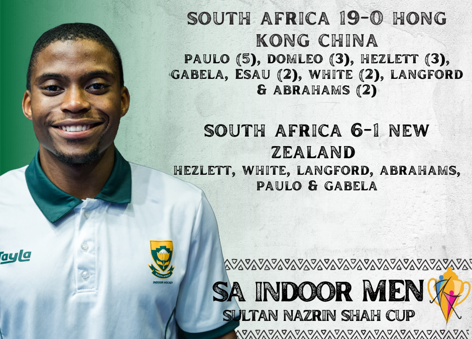 SA Indoor Hockey Men make splash on opening day of Sultan Nazrin Shah Cup