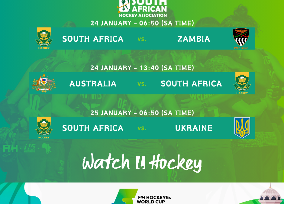 South Africa Women’s Hockey5s Team Embarks on Historic Journey at Inaugural FIH Hockey5s World Cup in Muscat